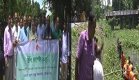 দোহার উপজেলায় ডেঙ্গু নির্মূলের অংশ হিসেবে খাল পরিষ্কার কার্যক্রম উদ্বোধন
